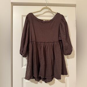 Free People Brown Romper